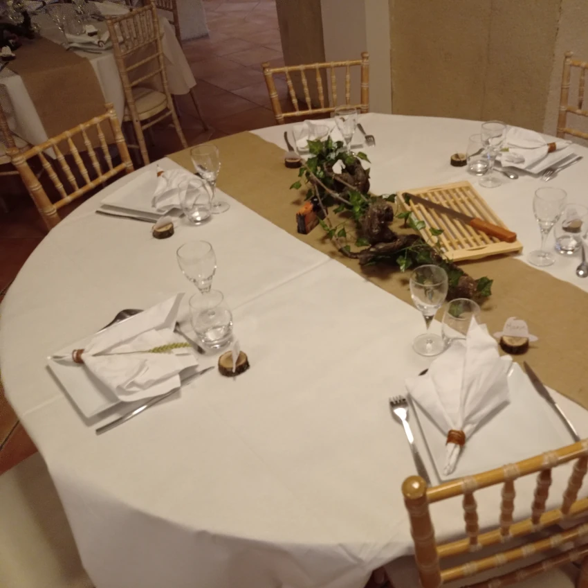 Art de la table mariage authentique