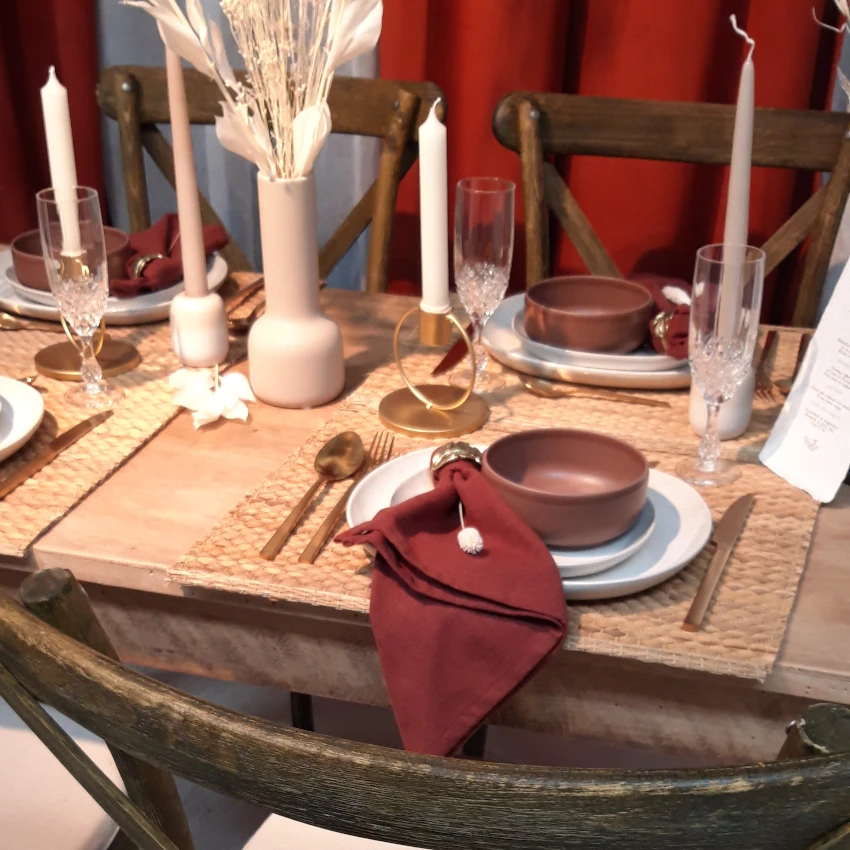 décoration repas convivial